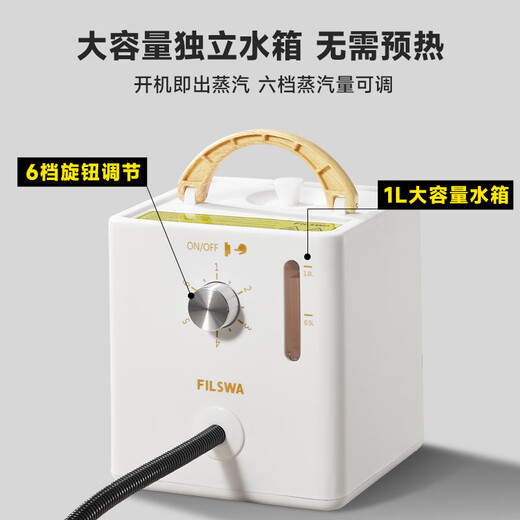 FILSWA German high-temperature steam cleaner high-pressure handheld kitchen fume cleaning machine disinfection, sterilization and oil removal housekeeping cleaning model SCT600 white