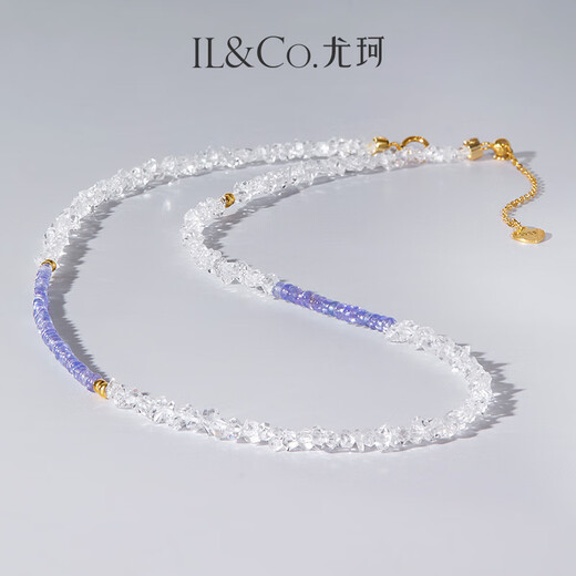 IL&CO Youke Wanlanying S925 silver tanzanite bracelet necklace mini jewelry beads new Chinese style versatile S925 silver tanzanite necklace