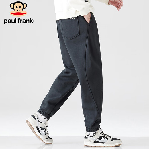 Paul Frank Pants Men's Autumn and Winter Leggings Casual Pants Men's Sports Trousers Men's Loose Men's Pants Dark Gray 32