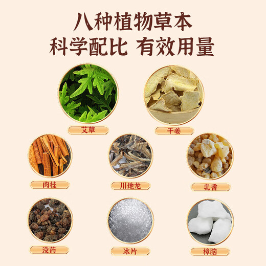 Zhongbaotang Moxibustion Ginger Patch 40 patches/box Non-plague patch shoulder and neck warm compress ginger patch warm compress neck and shoulder patch