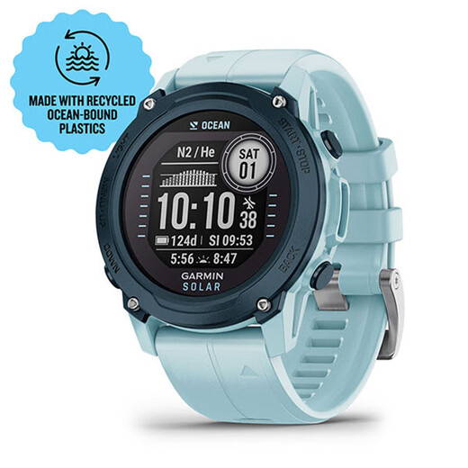 GARMIN Descent G1 outdoor diving watch adventure sports waterproof data recording GPS positioning sports watch light blue/marine version