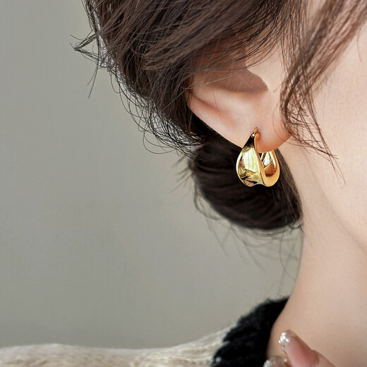 Yichan cold style retro earrings, feminine design, commuter earrings, 2025 new popular niche high-end earrings, autumn and winter cold style retro earrings