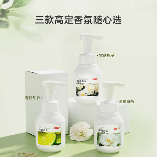 Jingdong Made Antibacterial 99.9% Qingya White Tea Foam Hand Sanitizer 300ml Healthy Oral Grade Children Adults Disinfection Easy to Wash