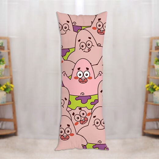 SpongeBob SquarePants Life-size Pillow Big Star Long Pillow Cute Cartoon Plush Doll Sleeping Leg Doll SpongeBob SquarePants-1 60x180 cm (Large Life-size) 2way