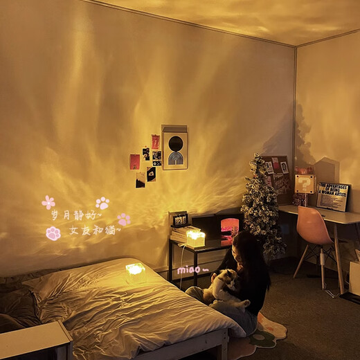 Dipur water ripple atmosphere light atmosphere creative sexy night light live broadcast room background bedroom couple mood room led internet celebrity atmosphere light romantic gift bar