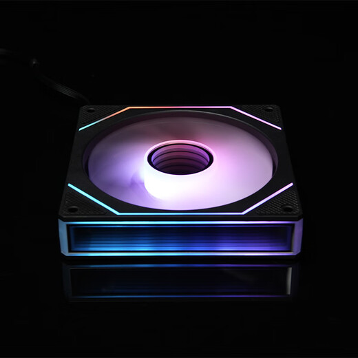 丛林豹棱镜4代pro升级棱镜4代MAX水冷12CM机箱风扇正反向ARGB神光同步PWM温控制器集线  棱镜4代MAX【黑色反叶】无限镜升级