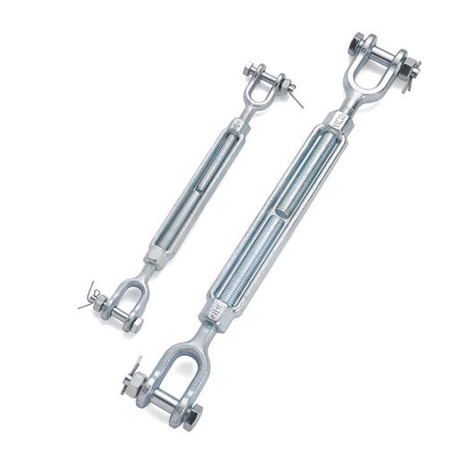 JINGGONG UU type turnbuckle screw marine wire rope tensioner American open body galvanized turnbuckle national standard tightener 1 18 (4.54T) American style (1 piece)