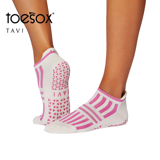 Toesox yoga socks women's non-slip professional sports socks Pilates socks sweat-absorbent and breathable Savvy TAVI co-branded dark gray S (size 34~38)