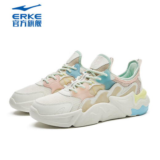 Hongxing Erke Women's Shoes Casual Sports Shoes Summer Mesh Breathable Increased Outdoor Jogging Shoes Valentine's Day Gift Rain