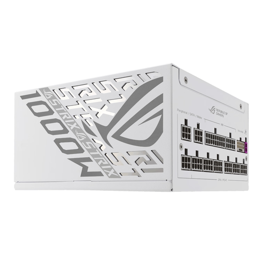 ASUS ROG STRIX Platinum Thunder Eagle 1000W white gallium nitride power supply ATX3/graphics card priority voltage stabilization/all Japanese capacitors/full module/adapted to 40/50 series graphics cards