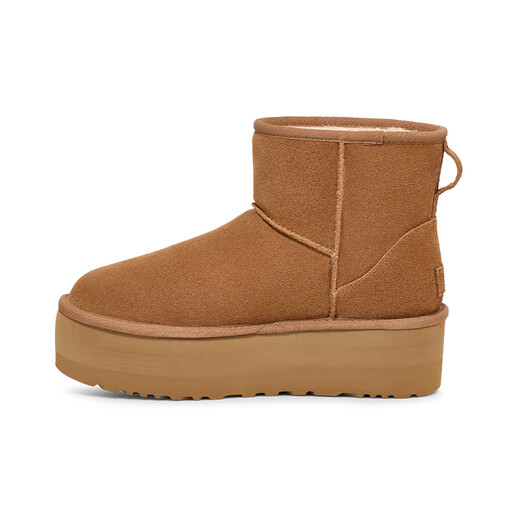 UGG autumn women's casual and comfortable classic solid color thick sole warm mini fashion short boots snow boots 1134991 CHE | Maroon 38