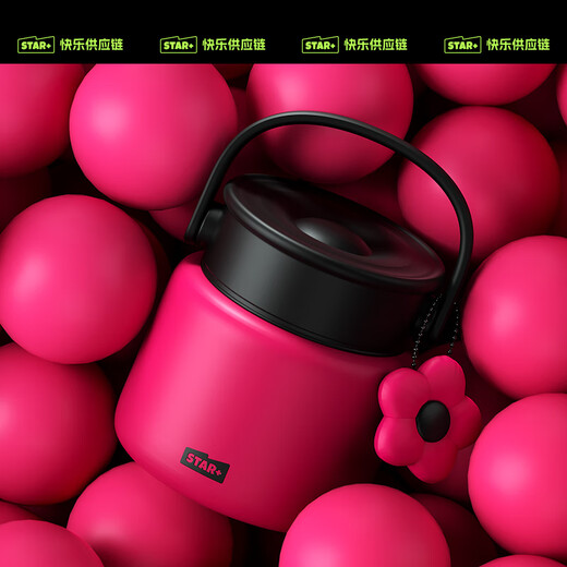 Shijia Stew Beaker Insulated Lunch Box for Male and Female Students Good-looking Large Capacity 316 Stainless Steel Liner Stew Kettle Guaguale 800ml/24h Insulated + Folding Spoon