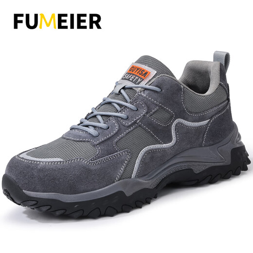 Fumeier Labour Protection Shoes Men's Anti-slip, Wear-resistant, Anti-Puncture Safety Shoes, Steel Toe Fashion, Comfortable Work Protection Function Shoes [Wear-resistant, Anti-Made] Comfortable and Depressed 44
