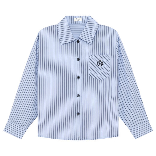 Zuoxi girls jk suit autumn college style 2026 new children's shirt skirt two-piece set spring and autumn style light blue shirt free tie 120 recommended height around 120cm