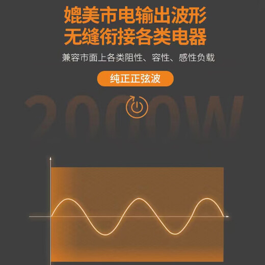 Newfox 7998VB vehicle-mounted pure sine wave inverter air conditioner dedicated 24V to 220V for large trucks and trucks 2000W