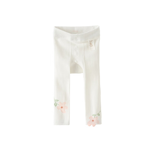 DAVE&BELLA dance socks children's socks girls pantyhose baby baby children's socks spring and autumn leggings white socks toddler stockings off-white DB1248409 3-4 years old 110cm (recommended height 100-110cm)