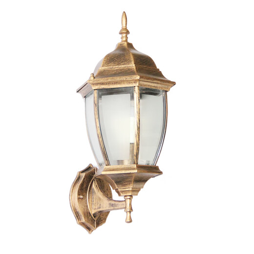 Yilin outdoor wall lamp waterproof garden lamp European style outdoor villa exterior wall lamp balcony aisle corridor American retro wall lamp medium bronze frosted glass