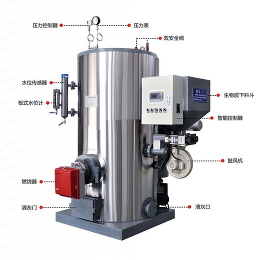 Xinyu Guo vertical LHG0.5-0.09-SCI biomass steam generator 1T fuel gas steam generator biomass boiler brand blue LHG0.7-0.09-SCI 2