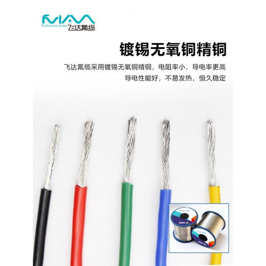 Silicone wire JG-1000V high temperature resistant wire extra soft high voltage resistant electronic wire 1-10 square motor lead wire red 35 square millimeters x 100m