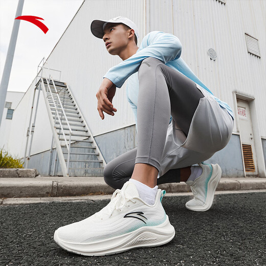 ANTA lightweight running shoes for men, shock-absorbing mesh, breathable and wear-resistant sports shoes, soft soles, comfortable jogging shoes, running shoes