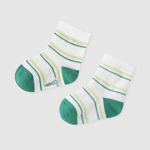 Ying's shopping mall same style children's socks breathable boys' all-season socks 7A antibacterial girls' socks two pairs mustard green four-season socks (2 pairs) 7-17CM 2 pairs 0-3 months recommended foot length 6-8cm