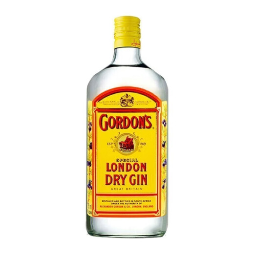 哥顿（Gordon’s）哥顿金酒 杜松子酒特选干味金酒琴酒 南非进口洋酒烈酒 750mL 1瓶
