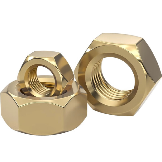 Tianzhuo Hardware national standard pure brass nut full copper hexagonal nut screw cap M1M2M3M4M5M6M8M10M12M16M20mm M6 30 pieces