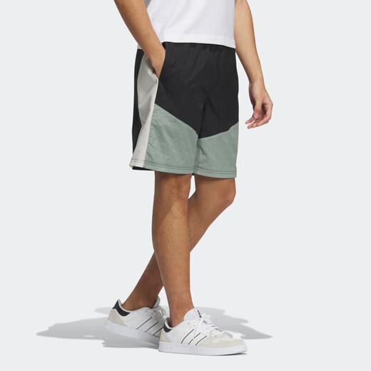 Adidas Neo Shorts Pantalones para hombres Summer Nuevo entrenamiento de fitness al aire libre Pantalones de pellizco Pantalones de playa transpirables para correr pantalones cortos negros IP3882 S