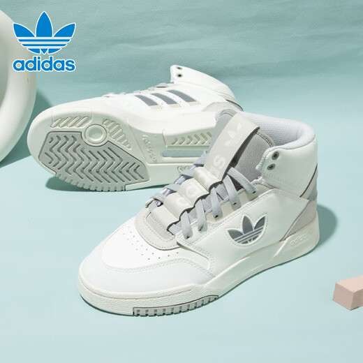 阿迪达斯 （adidas）官网三叶草男鞋女鞋子春季男女大LOGO高帮运动休闲鞋缓震板鞋 IF2694/街头潮流/皮革鞋面 36