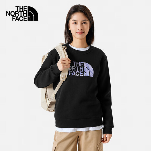 The North Face knitted sweatshirt women's outdoor sports comfortable pullover 88FU black/JK3 L