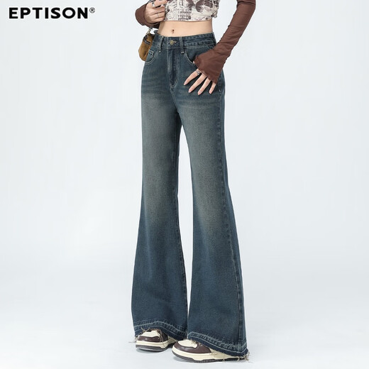 Clothes Tiancheng Fashionable American Jeans Women's 2025 Autumn Comfortable Flare Pants High Waist Slimming Tall Pants Women's Style