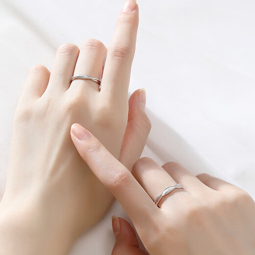 Saint-Jacques Möbius ring 999 sterling silver couple ring men's and women's plain ring birthday gift for girlfriend 7 warehouse delivery/next day delivery - Möbius ring