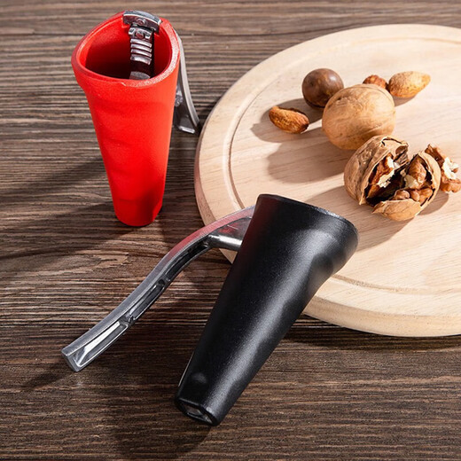 Kaixuan walnut opener to open hazelnut shelling tool walnut cracker nut pliers dried fruit shelling anti-splash multi-functional vertical matte red upgraded version labor-saving nut clamp