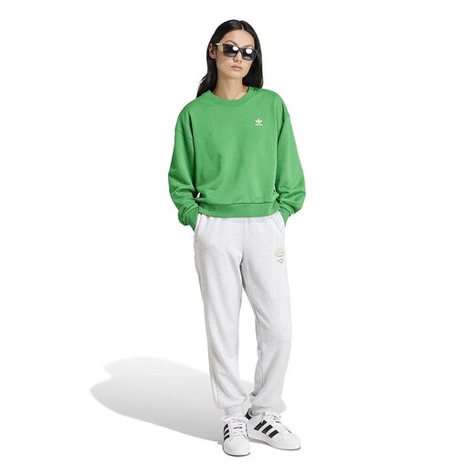 阿迪达斯（adidas）YY胜道体育 三叶草春季女子运动休闲收口长裤 IT9856 L