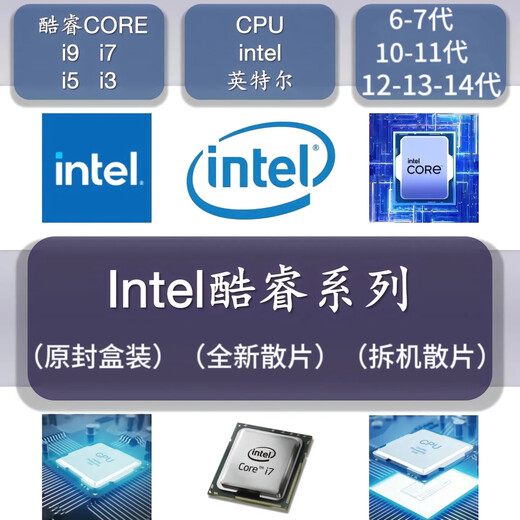 Intel (Intel) 12th generation 13th generation 14th generation Core i3 i5 i7 i9 full range of processors CPU chips i5 12400F chips