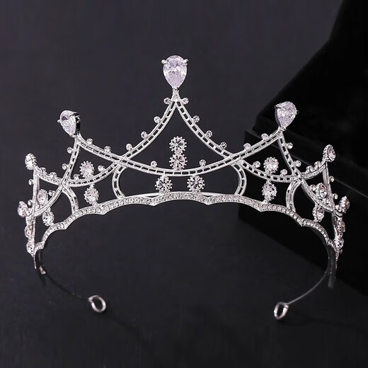 First encounter with crown tiara, birthday headband, bride's 18th-year-old coming of age hair ornament, certificate, proposal, photo props, high-end crown tiara, no gift box