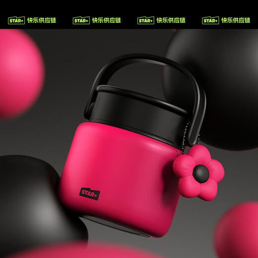 Shijia Stew Beaker Insulated Lunch Box for Male and Female Students Good-looking Large Capacity 316 Stainless Steel Liner Stew Kettle Guaguale 800ml/24h Insulated + Folding Spoon