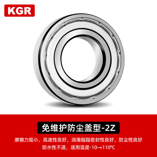 KGR importiert Hochgeschwindigkeit 6200 6201 6202 6203 6204 6205 6206RSZ Staubdicht und wasserdichtes Lager 6206-z/P4 Eisenversiegelung (30*62*16)