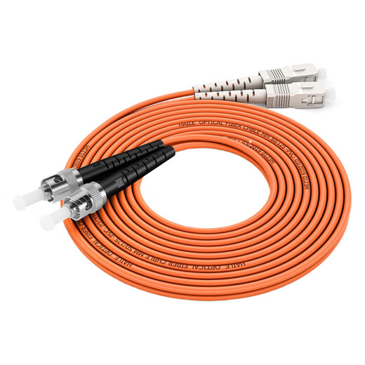 Haile Gigabit Multimode Faser-Jumper OM2 Dual Core ST-SC Pigtail 50/125 Sprungfaser 3 Meter HJ-2ST-SC-MD3