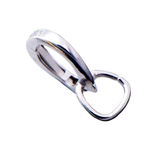 Zhongchi 18k gold buckle women's lift buckle with pendant buckle bead string adapter double-open buckle pearl bracelet hanging buckle double-K white