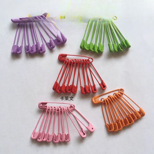 Kalevinman Brooch Color Safety Song Large and Small Birthday Gift Pink 22mm (5 Pieces)