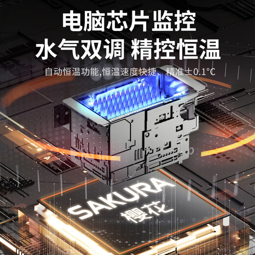 SAKURA National Subsidy up to 15% 13L Gas Water Heater Natural Gas Water Gas Double Adjustment Japanese CPU Intelligent Precision Control Constant Temperature Frequency Conversion JSQ25-JJP009