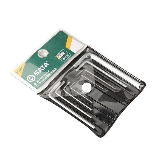 SATA 8-piece mini flat head hexagonal wrench set 05563