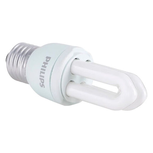 Philips (PHILIPS) electronic energy-saving lamp U-shaped lamp table lamp hole lamp compact self-ballasted fluorescent lamp E27 screw 2U energy-saving lamp 8W white light 1