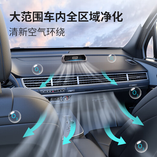 Car solar air purifier, negative ion odor removal, new car formaldehyde removal, intelligent start-stop ozone sterilization, ozone sterilization + 99% methanol removal, odor removal 2024 upgraded model