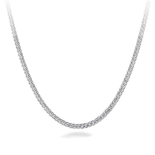 Guanpu Pavilion Fat Donglai's same style pt950 platinum chain PT950 necklace women's platinum clavicle Chopin chain single nude gift to girlfriend's birthday 1.5MM platinum Chopin chain 40cm