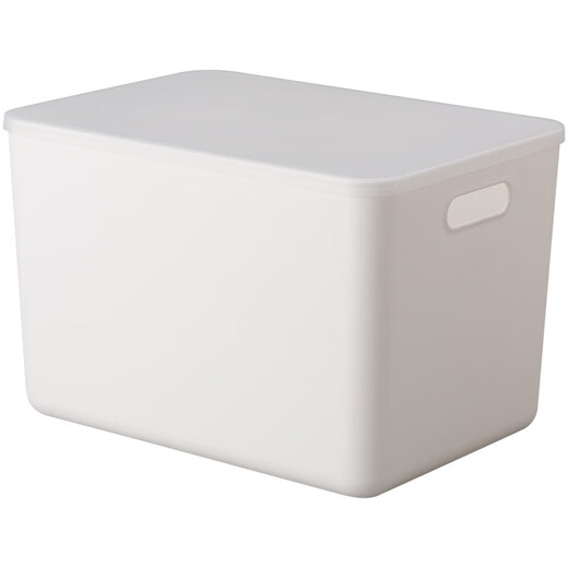 Yushe plastic sundries storage box with lid large storage box household plastic clothing storage box snack book storage box N6 with lid (36.5*26*30cm)