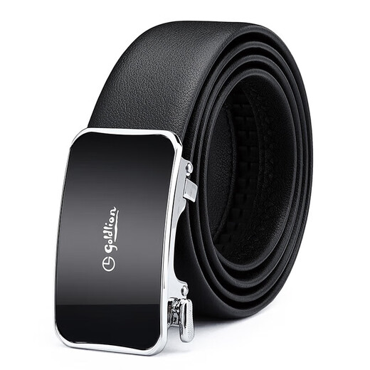 Goldlion belt business automatic buckle belt gift box flexible first-layer cowhide inner buckle trouser belt New Year's birthday gift