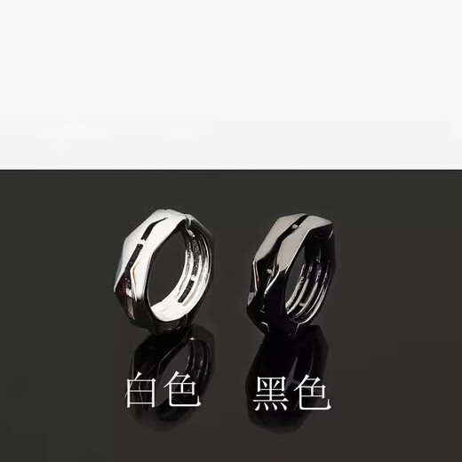 Qi Xiaomi painless ear clip for boys without piercing, female ear bone clip for men, earrings, earrings, high-end niche students without piercing earrings, silver single