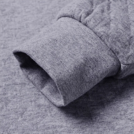 宜而爽【半高领三层加厚】100%纯棉保暖内衣男女款秋衣秋裤套装秋冬